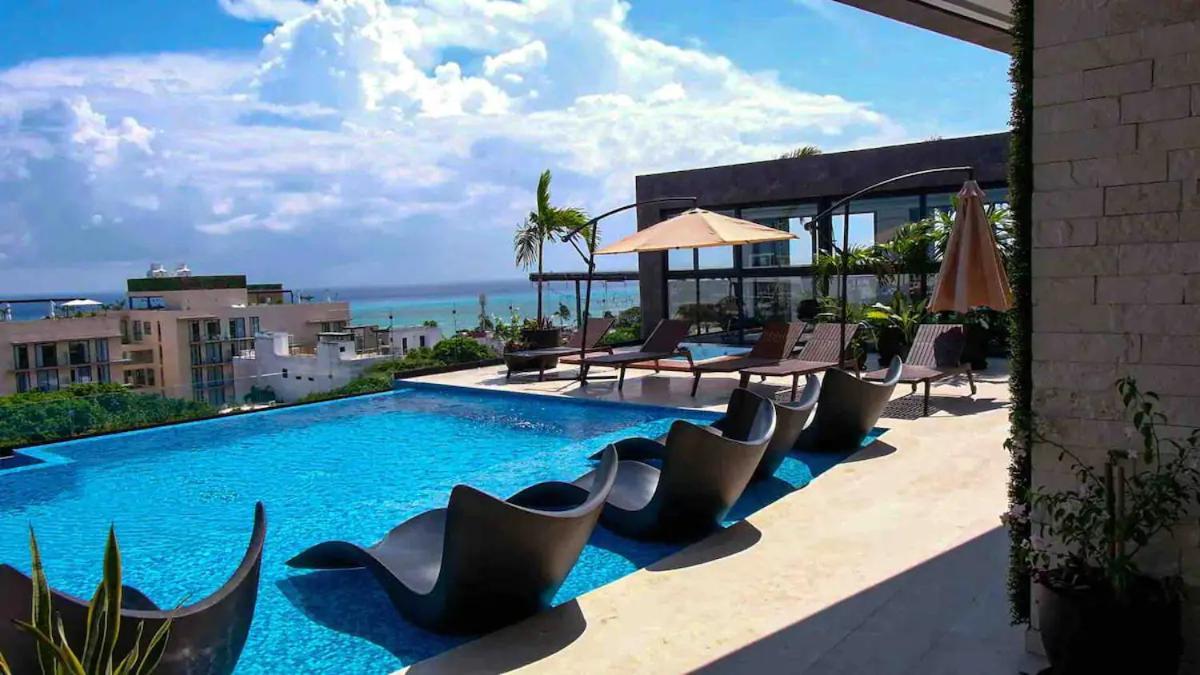 Stayon5A.Av.Penthouse With Privatepool Freeparking 普拉亚卡门 外观 照片